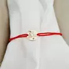 Bratara cu Diamant Natural mov - Viitoare Mamica - banut 10 mm - Aur Galben 9K - Snur reglabil