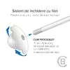 Cercei bebe/fetite cu Diamant naturat galben - Model inima - Aur Galben 14K - Inchizatoare sigura si confortabila cu filet