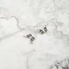 Cercei fluturi cu tortita - Argint 925, cristal Swarovski