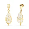Cercei - Pearl Cage - Placati cu aur 18K