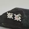 Cercei personalizati - Piesa de puzzle gravata/decorata cu email colorat - Argint 925 - inchizatoare surub
