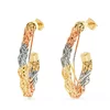 Cercei - Twisted Braid - Placati cu aur 18K