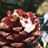 Charm personalizat Craciun - Clopotel - Argint 925 placat cu Aur roz 18K - cristal Swarovski
