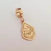 Charm personalizat Craciun - Grinch - Argint 925 placat cu Aur roz 18K