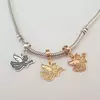 Charm personalizat Craciun - Inger - Argint 925 placat cu Aur galben 18K