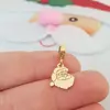 Charm personalizat Craciun - Mos Craciun - Argint 925 placat cu Aur galben 18K