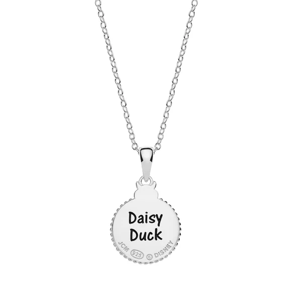 Colier Disney cu poza color Daisy Duck - Argint 925