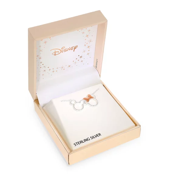 Colier Disney cuplu Minnie si Mickey Mouse - Argint 925