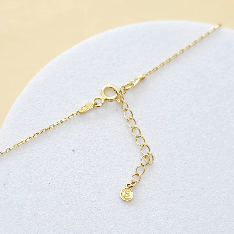 Colier Legaturi Pretioase  - 3 bilute personalizate cu nume - Lantisor Forzatina- Argint 925 placat cu Aur Galben 18K picture - 5