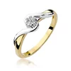 Inel colectia Luxury Aur Galben/Alb 14K cu Diamant 0.04ct