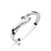 Inel colectia Luxury Aur Galben/Alb 14K cu Diamant 0.05ct