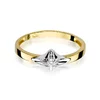 Inel colectia Luxury Aur Galben/Alb 14K cu Diamant 0.05ct