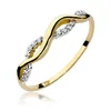 Inel colectia Luxury Aur Galben/Alb 14K cu Diamant 0.07ct