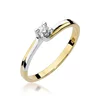 Inel colectia Luxury Aur Galben/Alb 14K cu Diamant 0.08ct