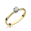 Inel colectia Luxury Aur Galben/Alb 14K cu Diamant 0,10ct