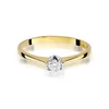 Inel colectia Luxury Aur Galben/Alb 14K cu Diamant 0,10ct