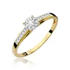Inel colectia Luxury Aur Galben/Alb 14K cu Diamant 0.13ct