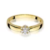 Inel colectia Luxury Aur Galben/Alb 14K cu Diamant 0,15ct