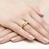 Inel colectia Luxury Aur Galben/Alb 14K cu Diamant 0.25ct