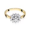 Inel colectia Luxury Aur Galben/Alb 14K cu Diamant 0.40ct