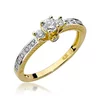 Inel colectia Luxury Aur Galben/Alb 14K cu Diamant 0.42ct