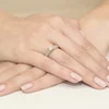 Inel colectia Luxury Aur Galben/Alb 14K cu Diamant 0,48ct