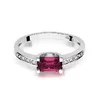 Inel colectia Luxury Aur Galben/Alb 14K cu Rubin 0.80ct