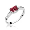 Inel colectia Luxury Aur Galben/Alb 14K cu Rubin 0.80ct