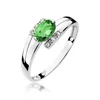 Inel colectia Luxury Aur Galben/Alb 14K cu Smarald 0.40ct