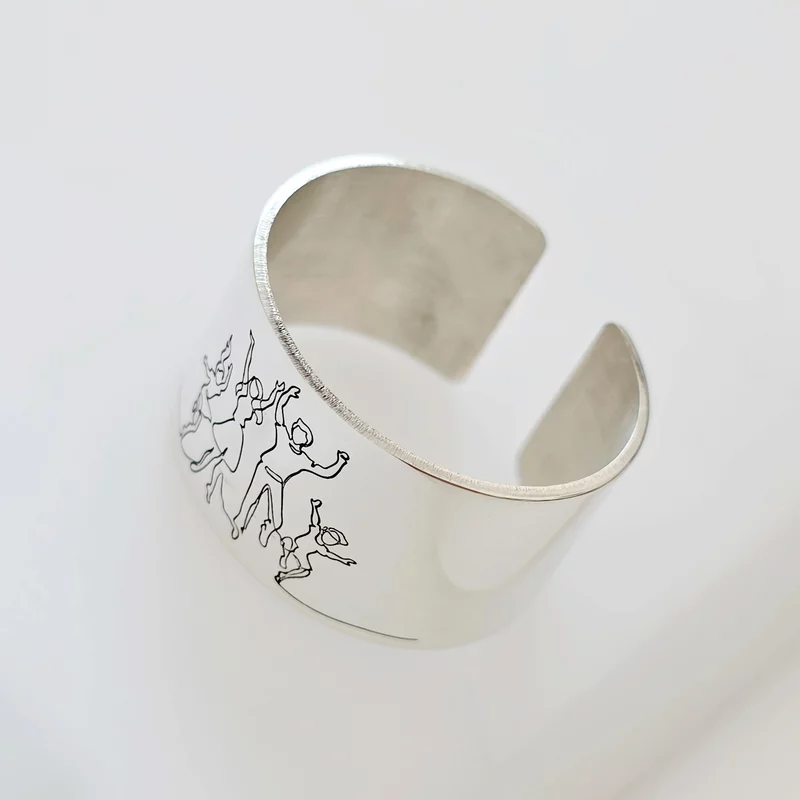 Inel personalizat - Familie bucuroasa - model lat - Argint 925 picture - 5