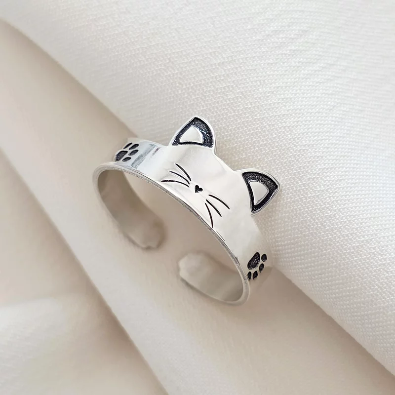 Inel Pisica - 925 argint picture - 3