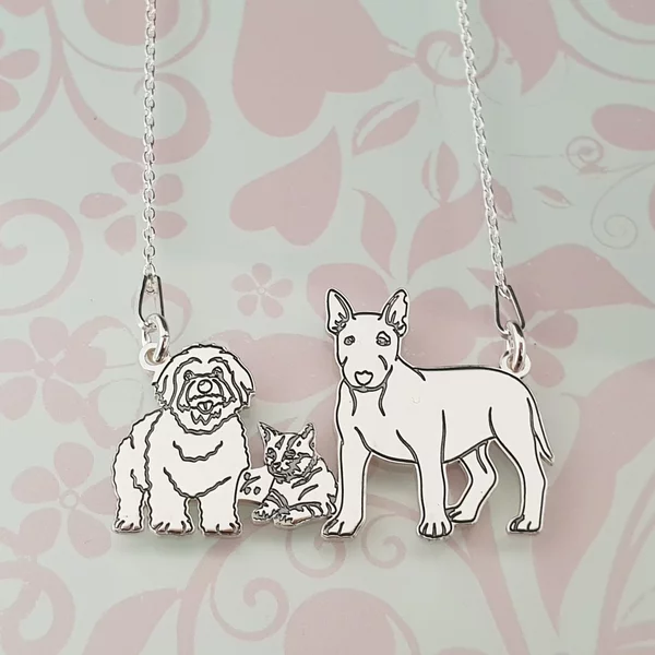 Lantisor 3 Animale - Argint 925