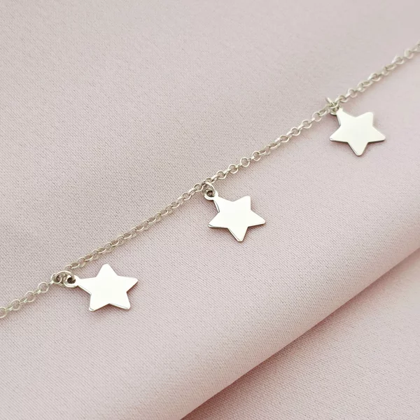 Lantisor 7 stelute - Model Choker - Argint 925