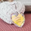 Lantisor cristal Swarovski inima gravat - Live Love Dance