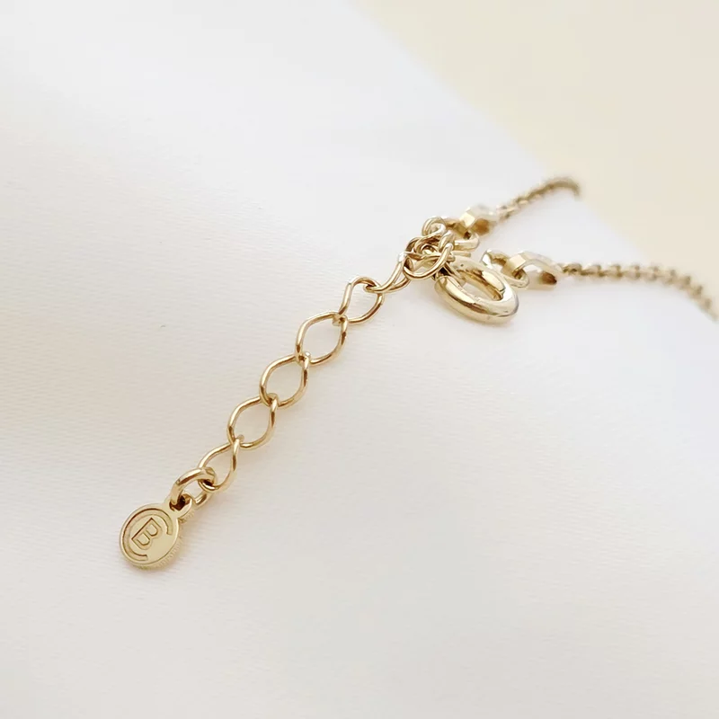 Lantisor cu pandantiv Mom si 1 piciorus - Argint placat cu Aur Galben 18K picture - 5