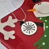 Lantisor cu pandantiv personalizat de Craciun - Floare de gheata - model rotund -Argint 925 - cristale Swarovski