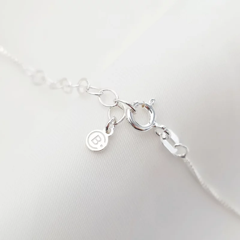 Lantisor Familie unita - Inimi in disc - 2 nume si cristale Swarovski - Argint 925 picture - 9