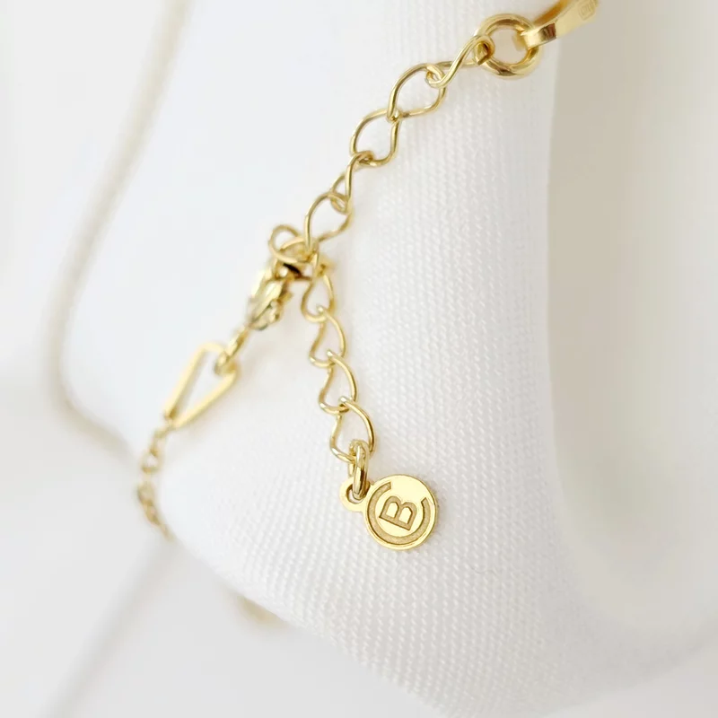 Lantisor Fior al Conexiunii - Model Cilindru cu nume si o Piatra pretioasa - Argint 925 placat cu Aur Galben 18K picture - 9