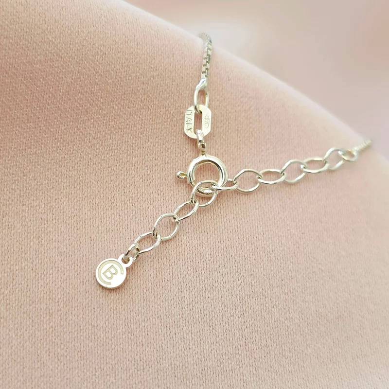 Lantisor GROW - Educatoare/Invatatoare - Personalizat cu text si Cristal Swarovski - Argint 925 picture - 4