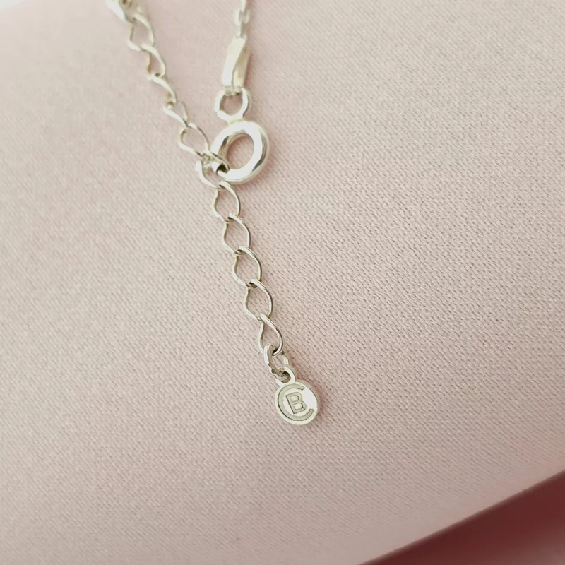 Lantisor infinit decorat cu Zirconii albe  - Argint 925 picture - 7