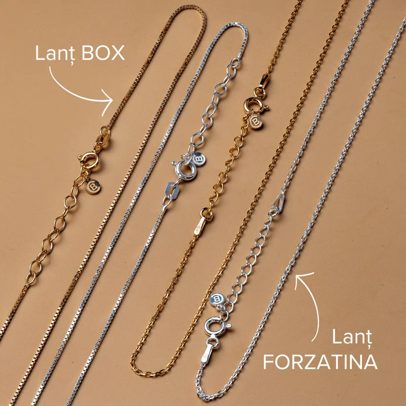 Lantisor Inima cu Poveste - 2 nume si Cristale Zirconia - Argint 925 picture - 9