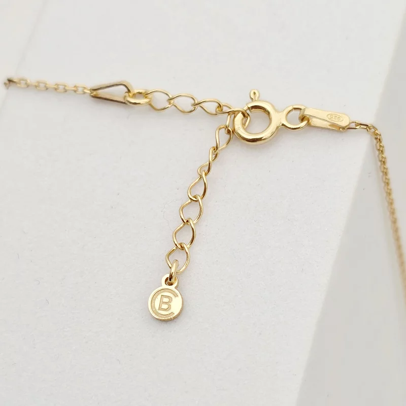 Lantisor Inima cu Poveste - 4 nume si Cristale Zirconia - Argint 925 placat cu Aur 18K picture - 9