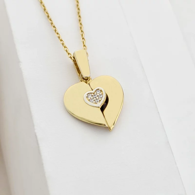 Medalion Love Wings - Argint 925 placat cu Aur Galben 18K picture - 1