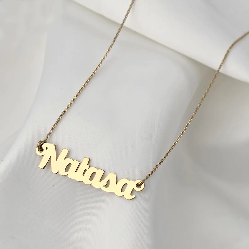 Lantisor nume - 7/8 litere - Aur Galben 14k picture - 3