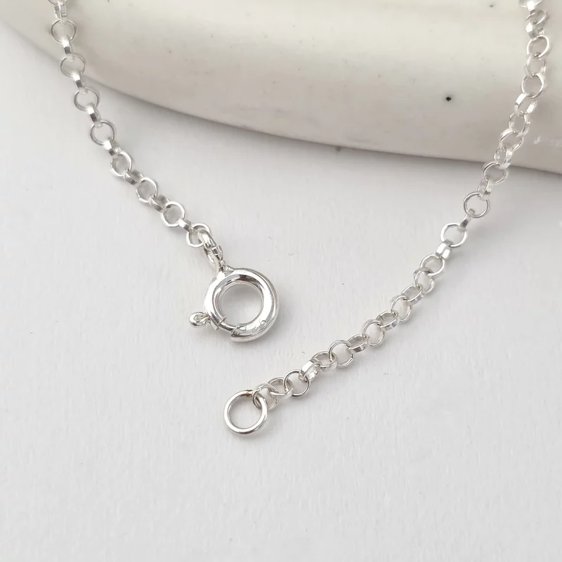 Lantisor personalizat Conexiune - 2 Nume si 1 Inimioara - Argint 925 picture - 5