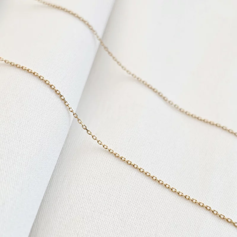 Lantisor personalizat - Inifinit cu 2 nume decupate - Aur Galben 14K picture - 5