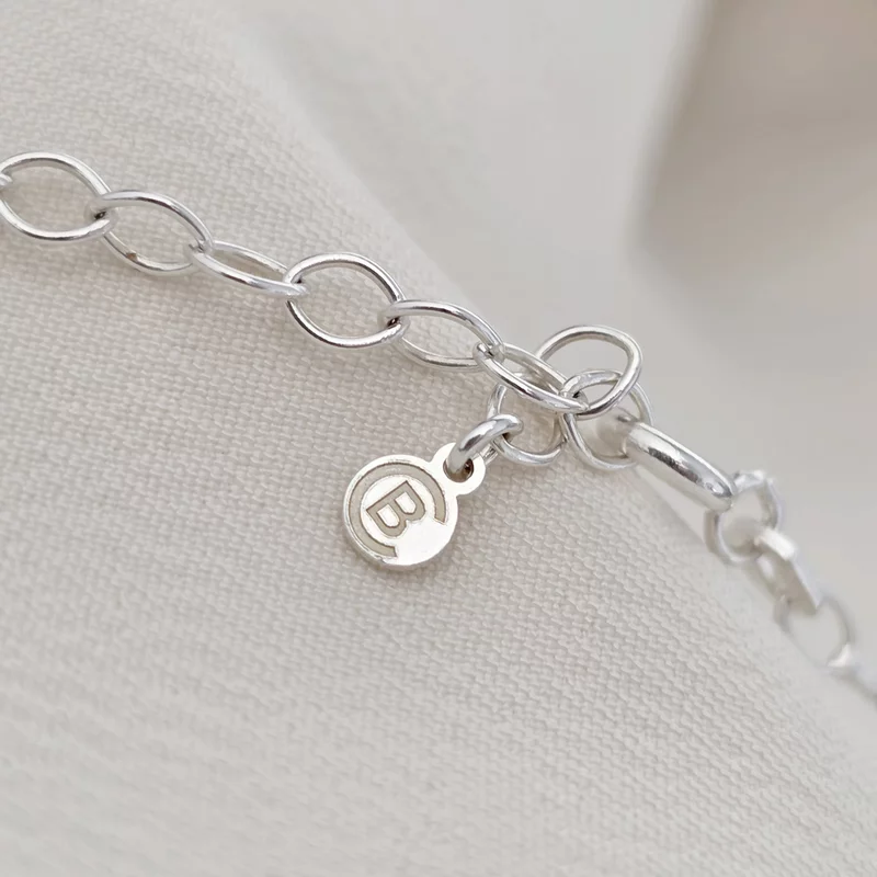 Lantisor personalizata cu poza - Lacrima Amintirilor - Model fotogravura relief - Argint 925 picture - 7