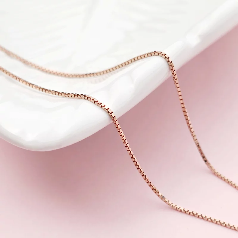 Lantisor Picaturi de emotie - 4 nume si cristale Swarovski - Argint 925 placat cu Aur Roz 18K picture - 8