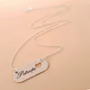 Lantisor Placuta cu nume gravat - Argint 925