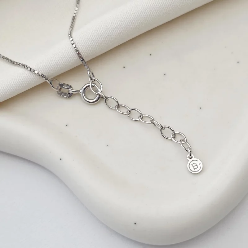 Lantisor Puterea cuvintelor - Bijuterie cu Har - Pandantiv disc cu banut atasat - Argint 925 Rodiat - Diamant negru natural picture - 3